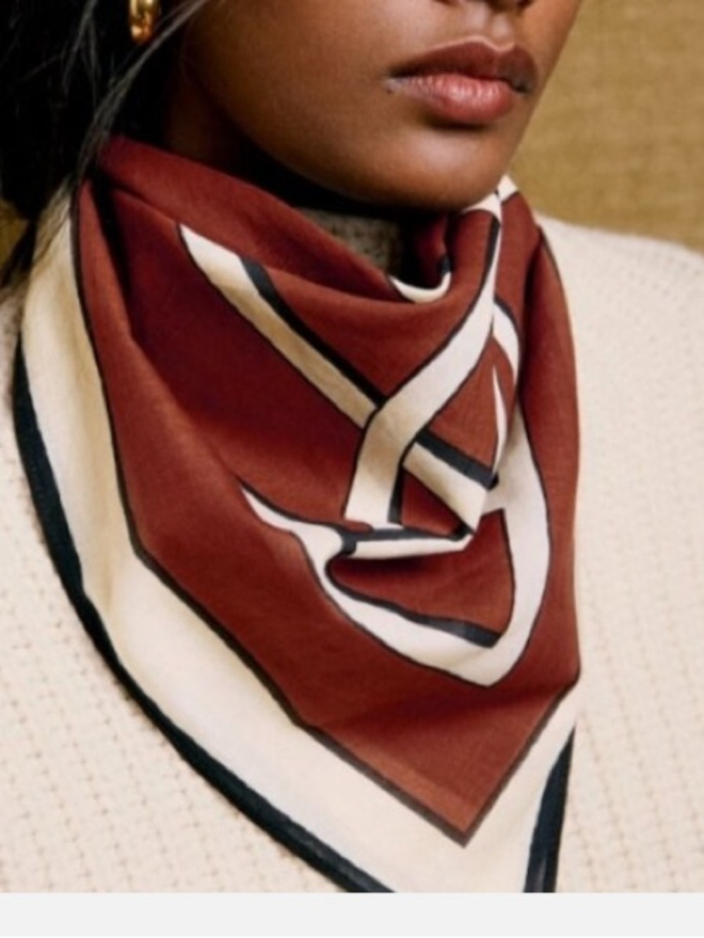 NWT Sezane Neck Scarf